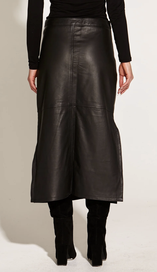 Underground Leather Midi Skirt