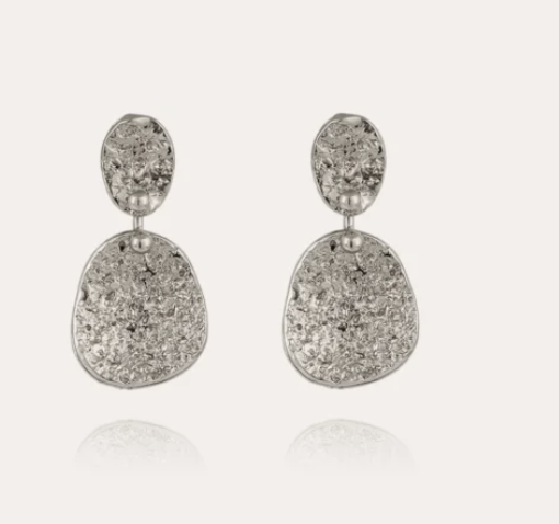 Silver Eclipse Earrings