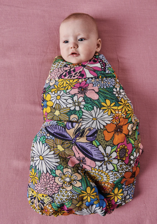 Bliss Floral Bamboo Swaddle