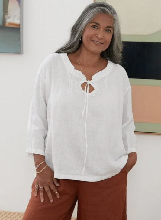 Marais Linen Top