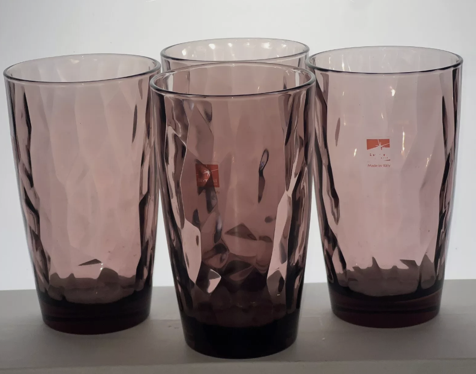 Bormioli Rocco Diamond Highball Glass - Rock purple