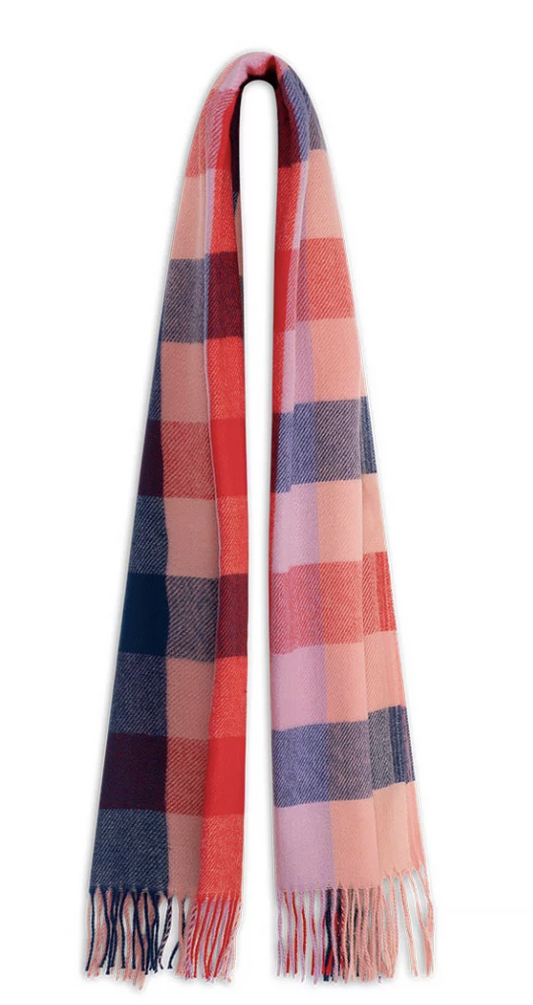 Piper Wide Check Scarf