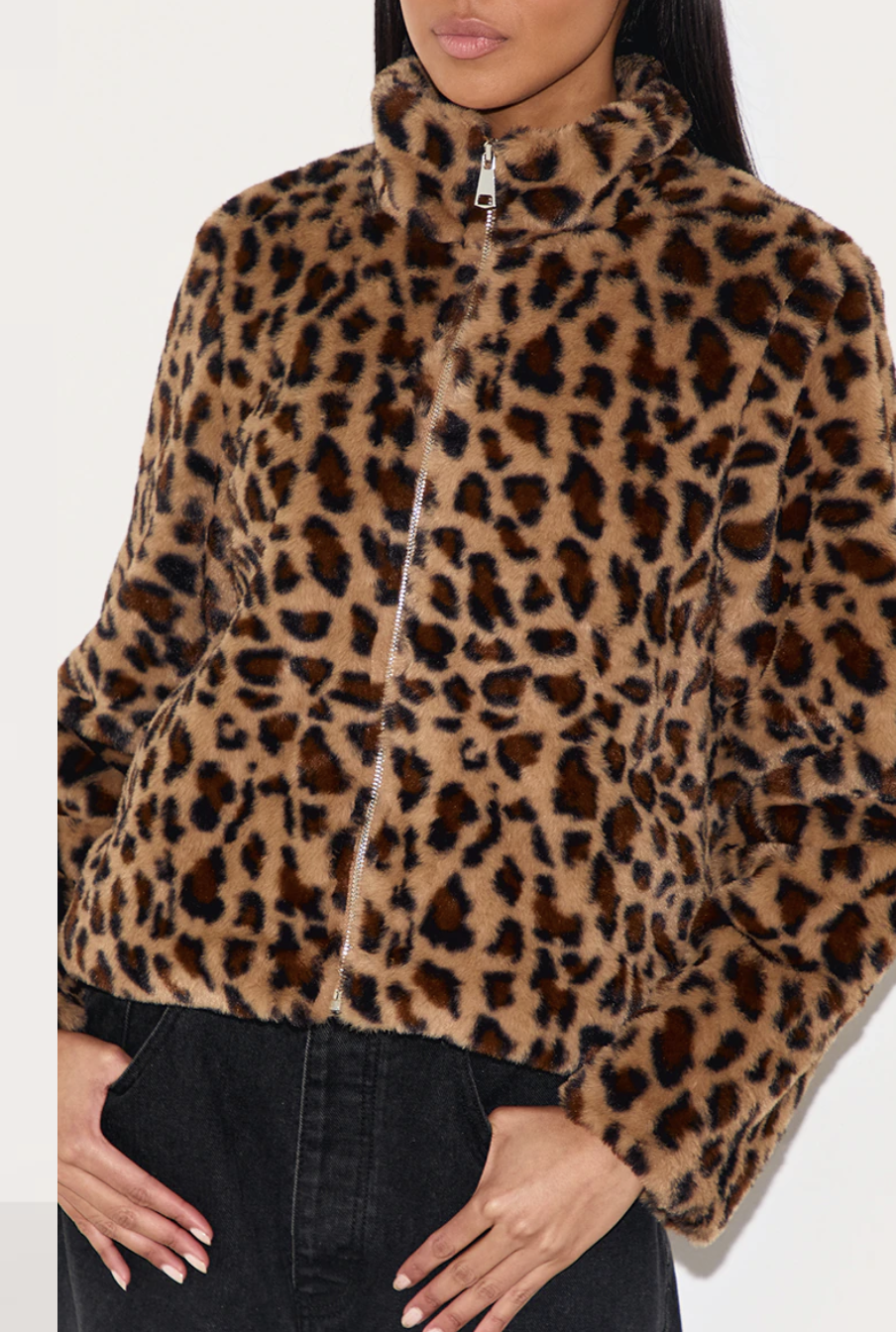 Brown Leopard Fleece