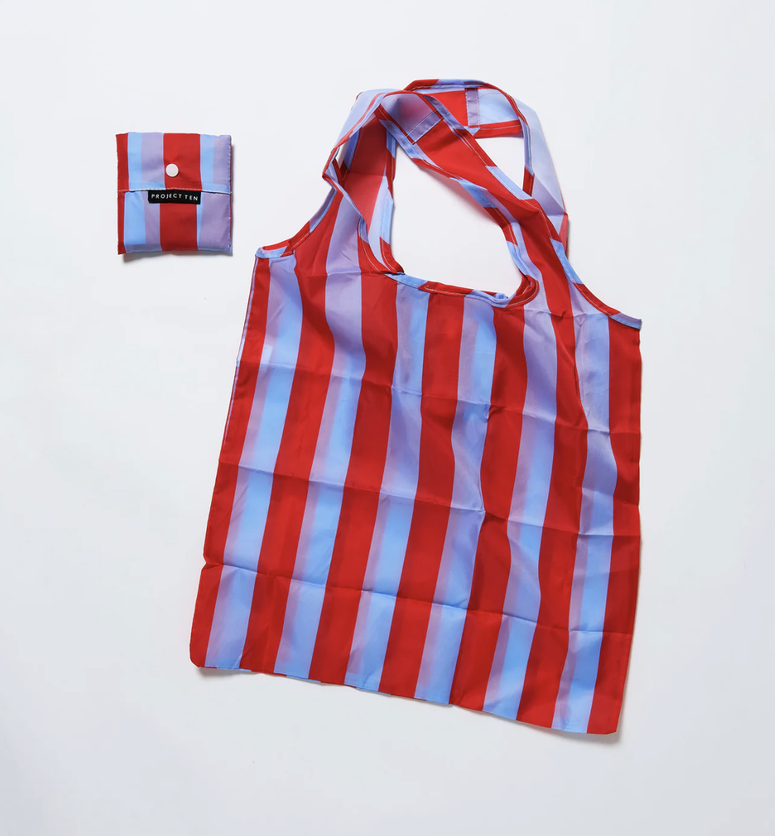 Striped Pocket Shopper