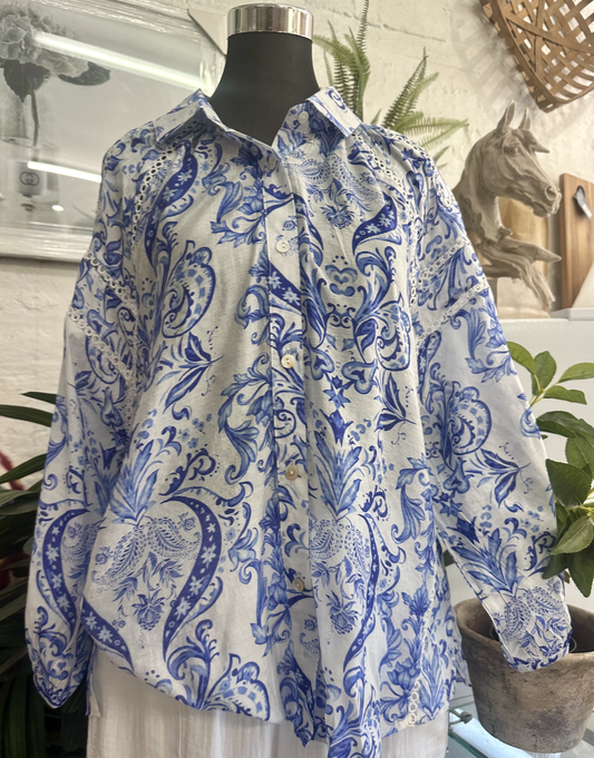 Blouson Sleeve Shirt