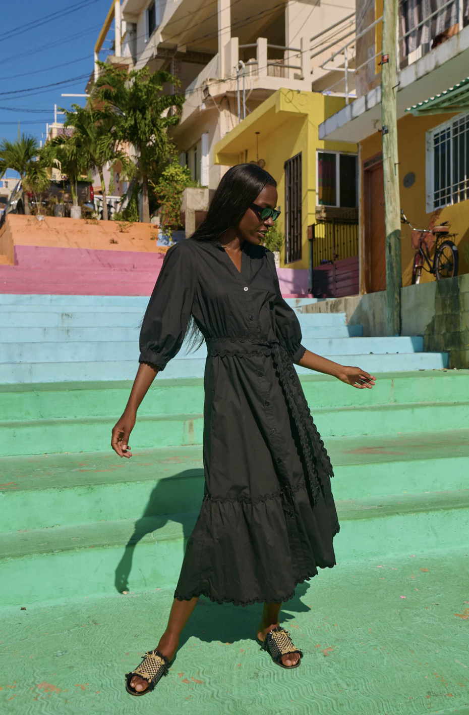 Brasilla Button Maxi Dress