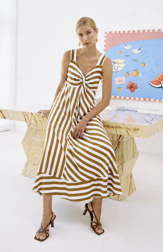 Traville Stripe Tank Maxi Dress
