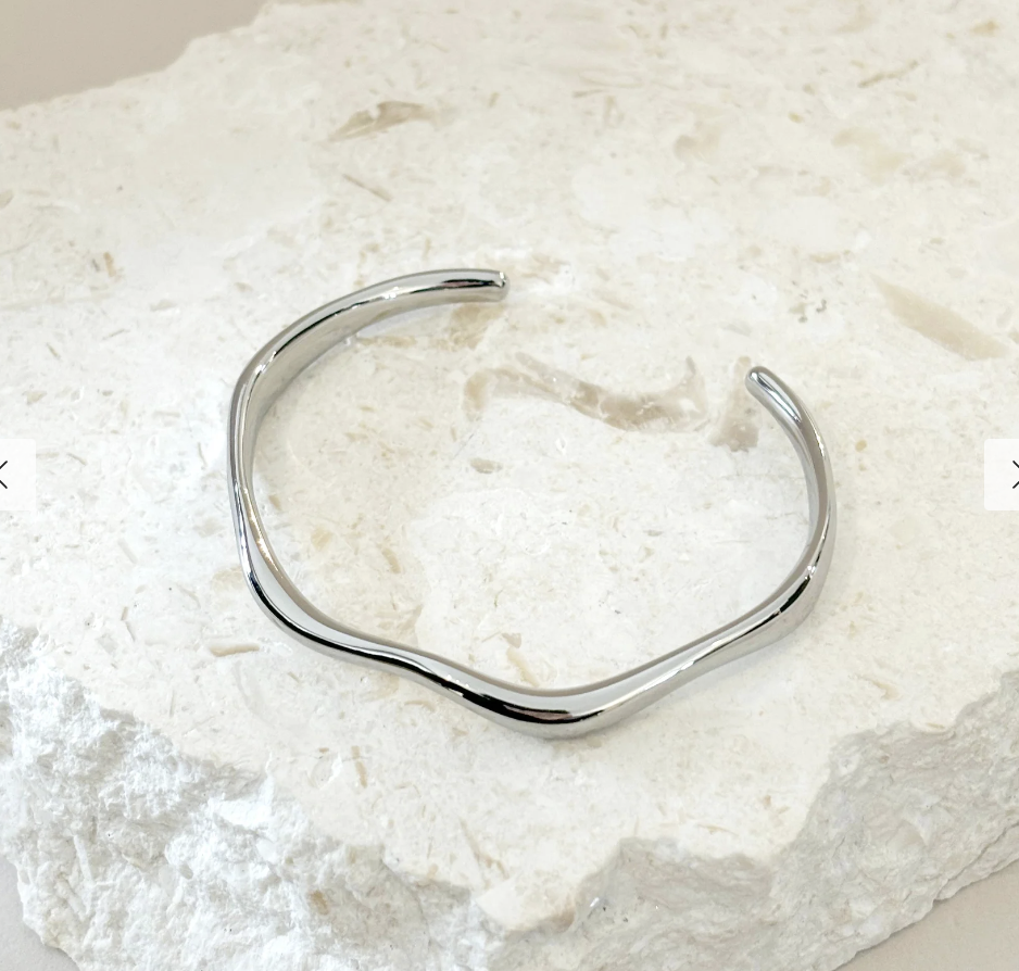 May Skinny Sterling Silver Plated Bangle