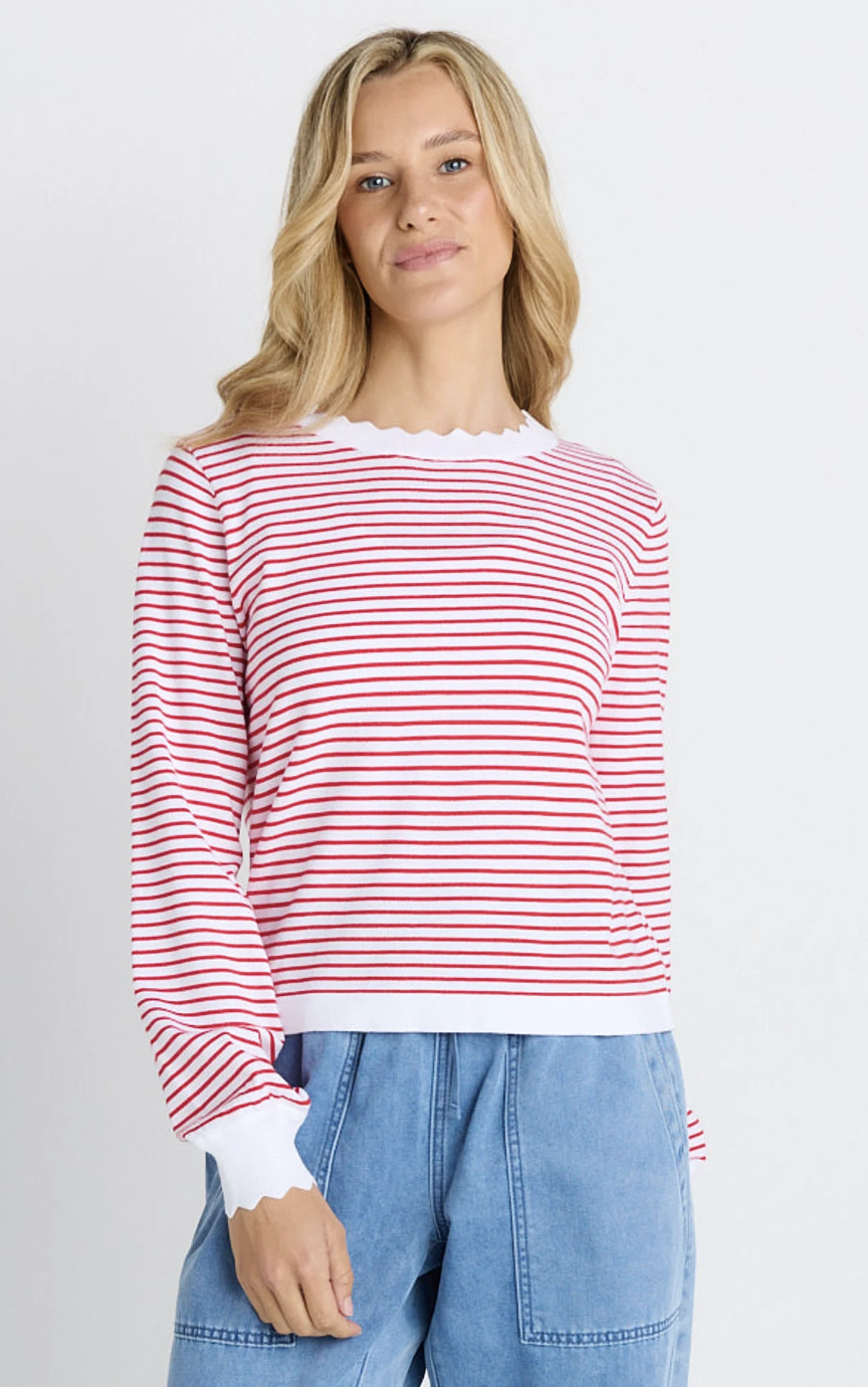 Scallop Knit Sweater