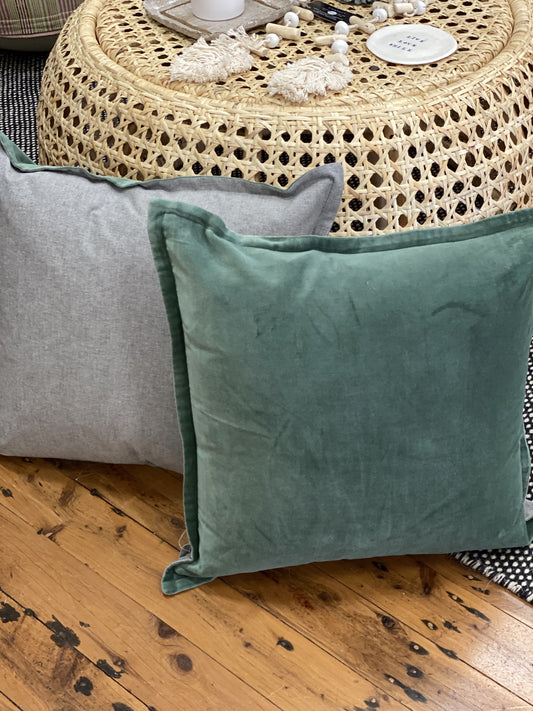 Green Velvet Cushion