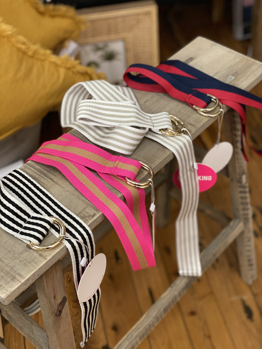 Stripe cotton belts
