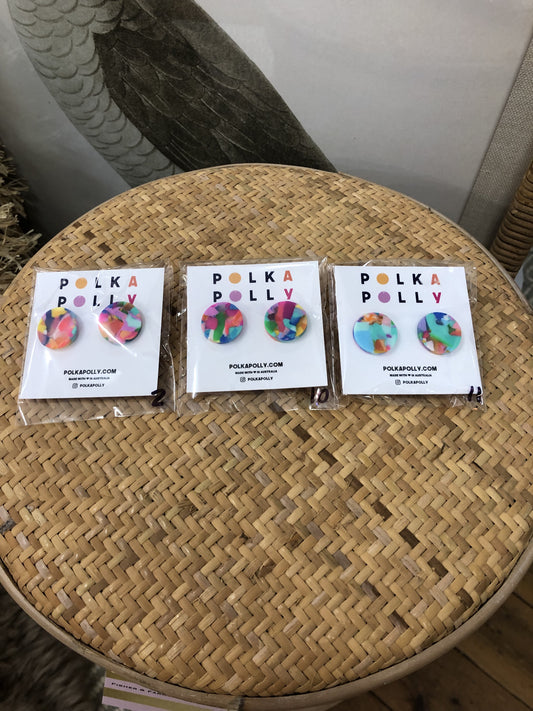 Rainbow Stud Earrings
