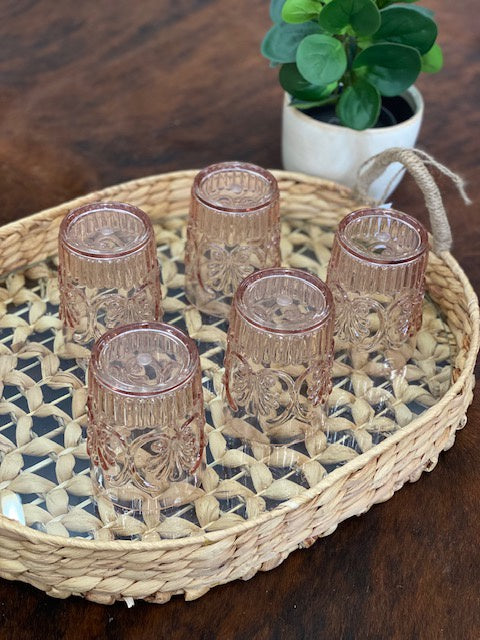 Serving Tray with Glass