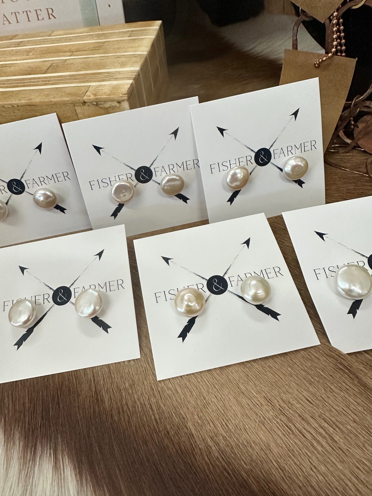 Fresh Water Pearl Stud Earrings