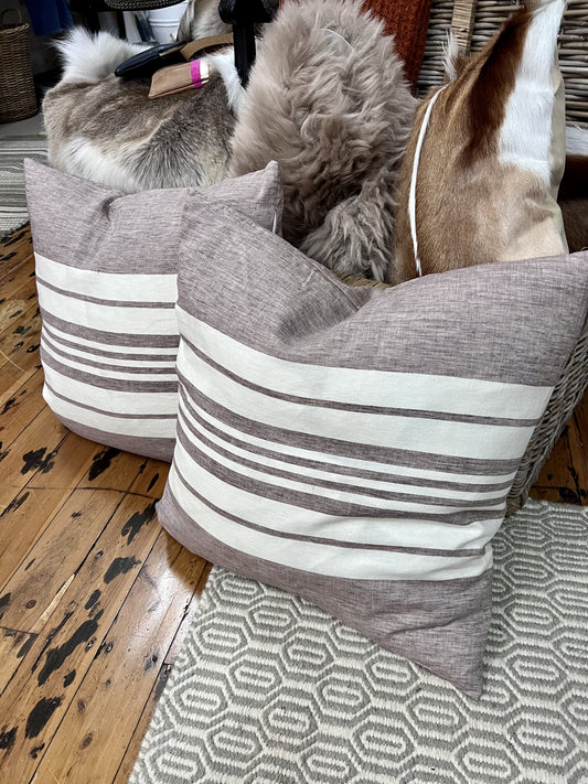 French Linen Stripe Cushion