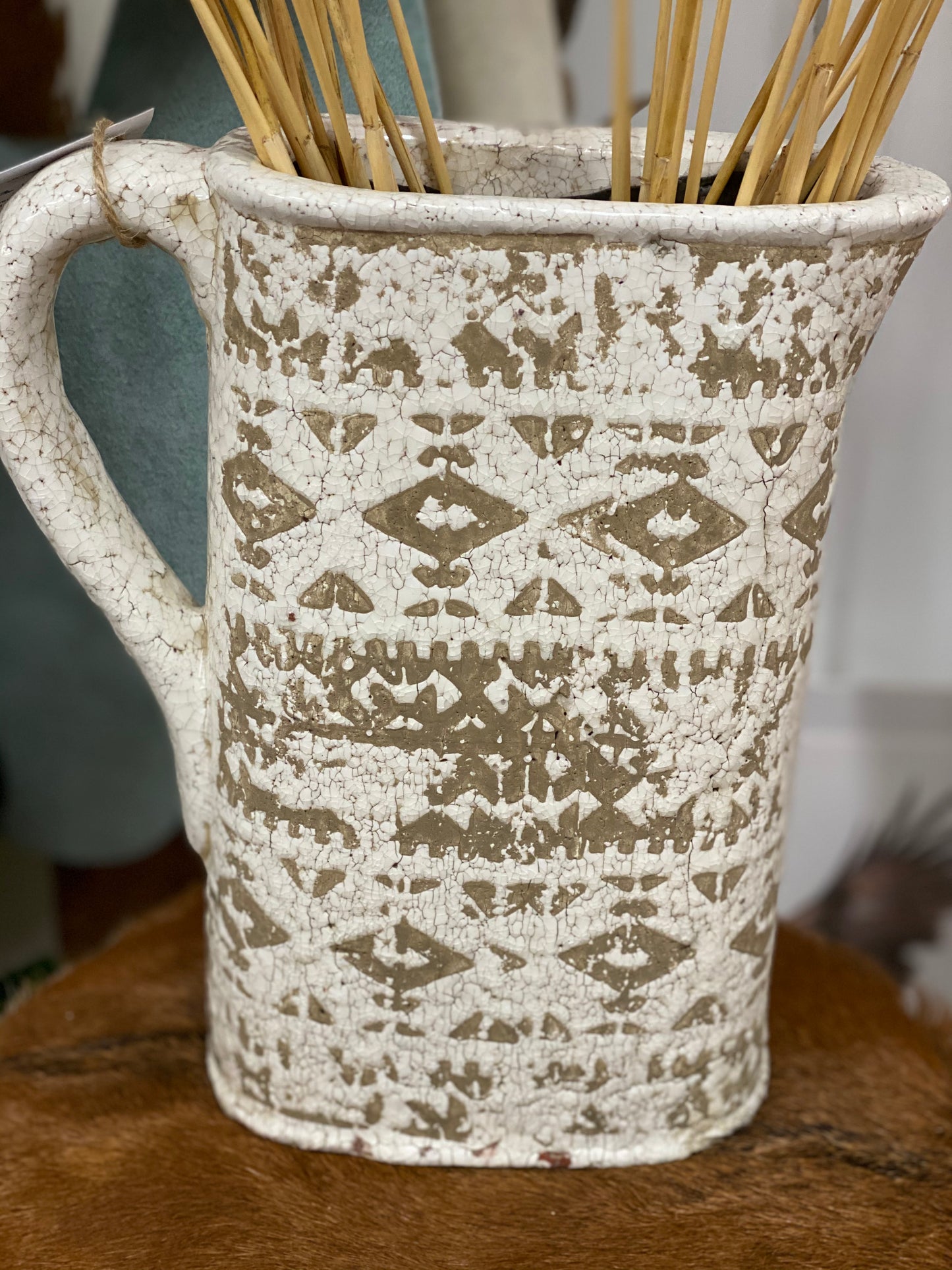 Crackled Cement Jug