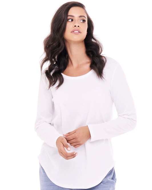 Megan Longsleeve Top White