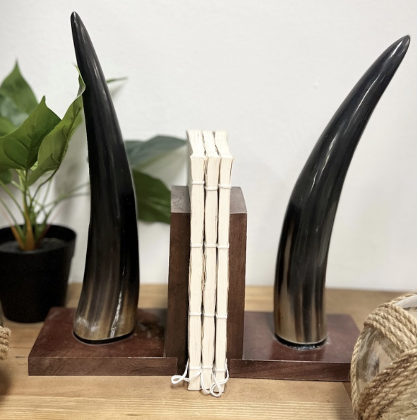 Horn Bookend Fisher & Farmer