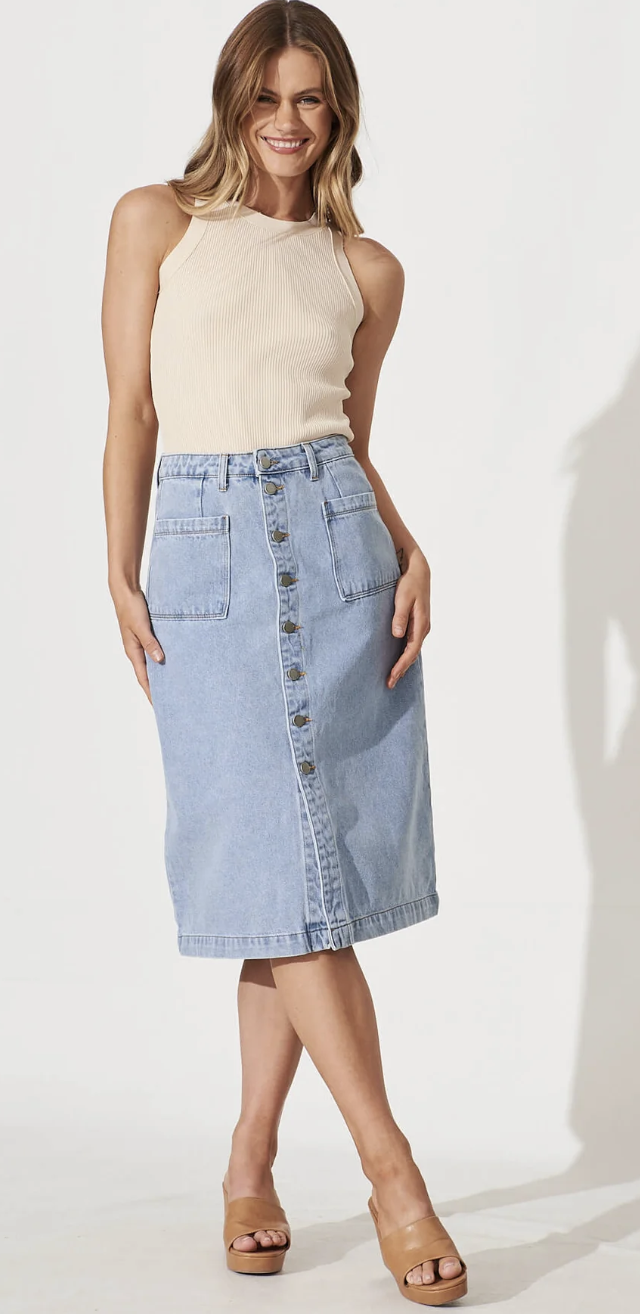 Country Denim Skirt