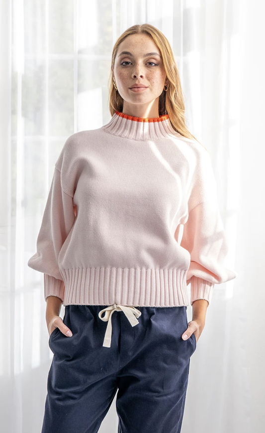 EK Montilla Knit- Blush/Red