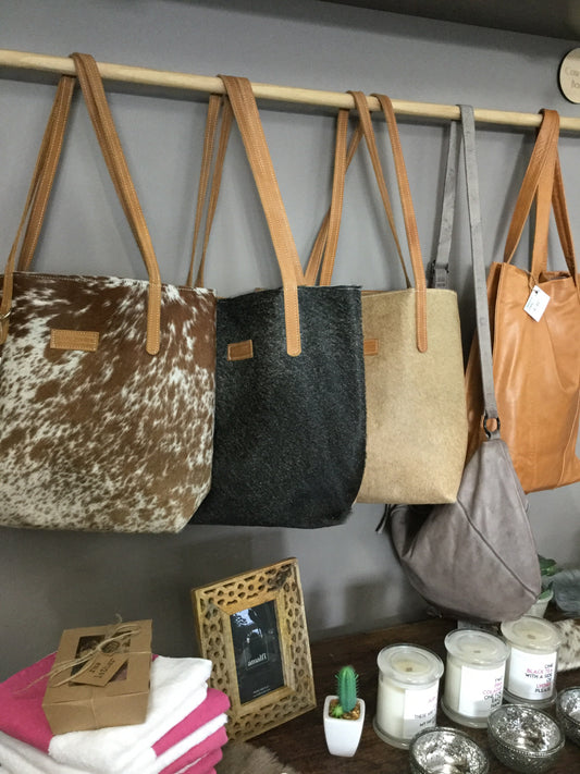 Cowhide handbags