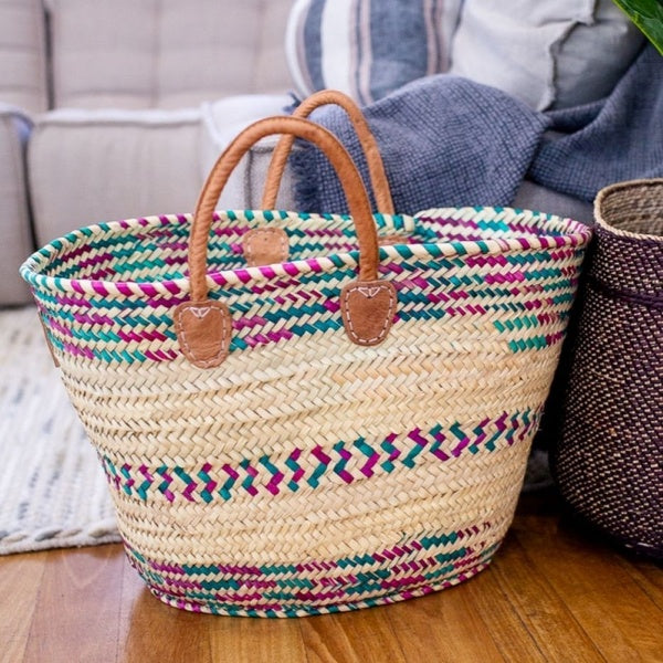 Coloured Market Basket