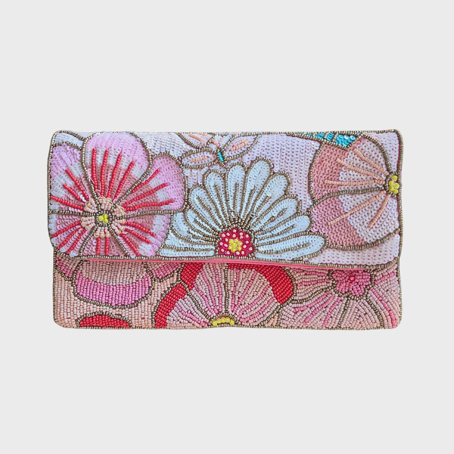 Beaded Clutch- Floral