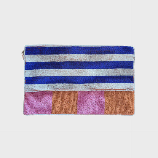 Beaded Clutch- Stripe