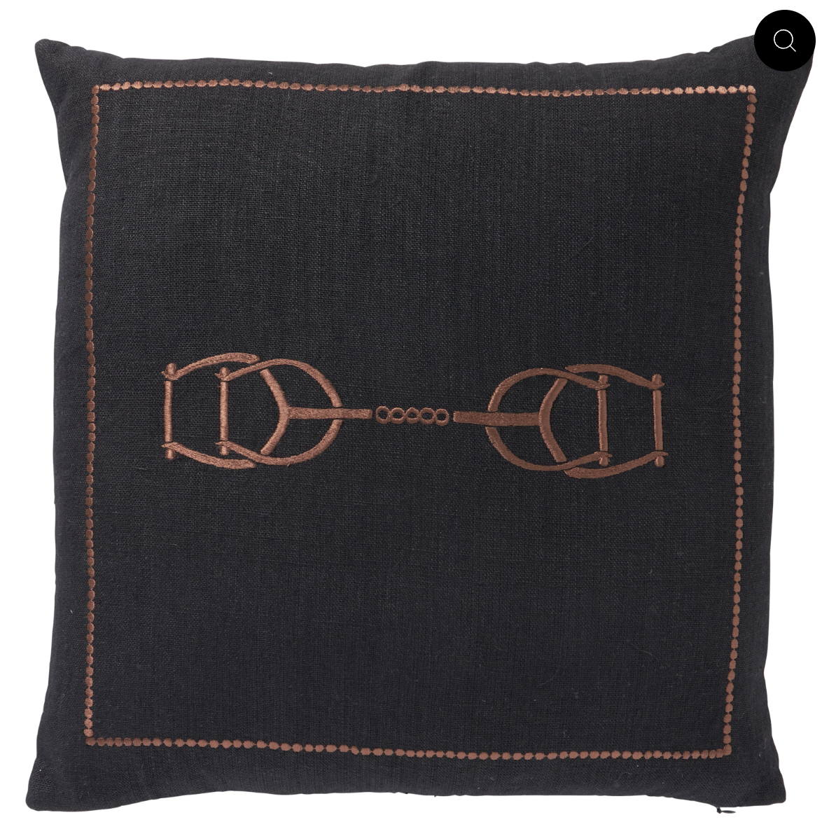 Equestrian Luxe Noir Cushion