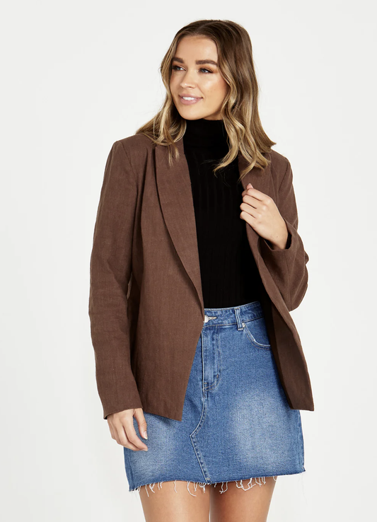 Roxy Blazer - Chocolate