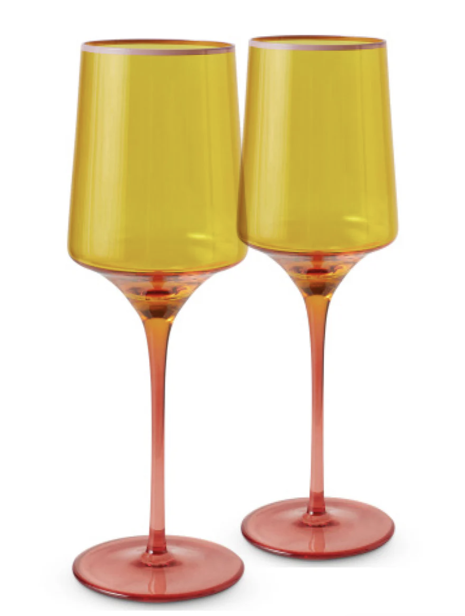 Tropical Punch Vino Glass 2 PK