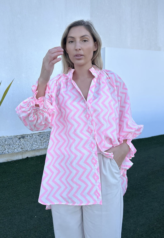 Ziggy Long Sleeve Cotton Shirt