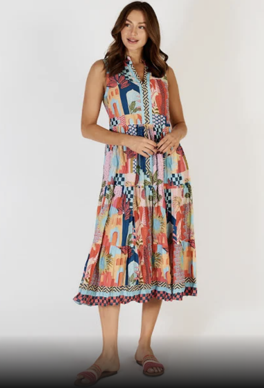 Solaire Slvless  Midi Dress