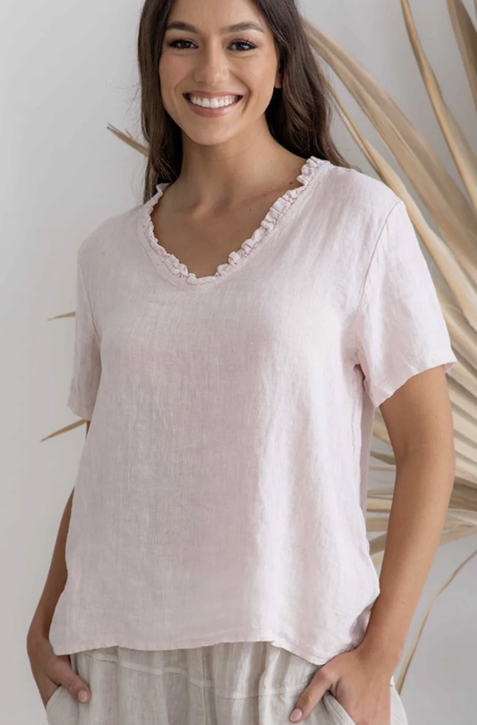 Abruzzi Linen Top