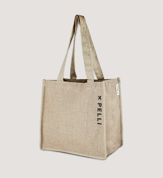 Medium Jute Shopping Bag Natural