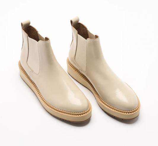 Jade Leather Boot - Vanilla Shine