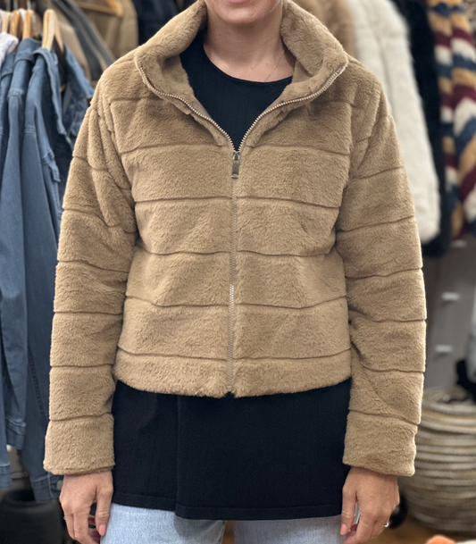 Fur zip Jacket