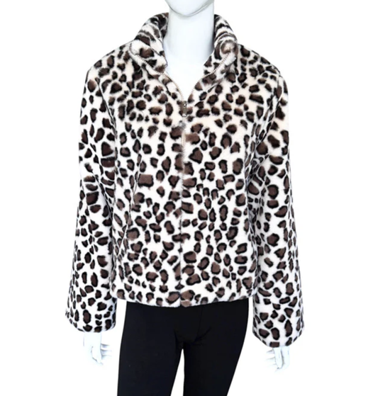 Animal Faux Fur Jacket