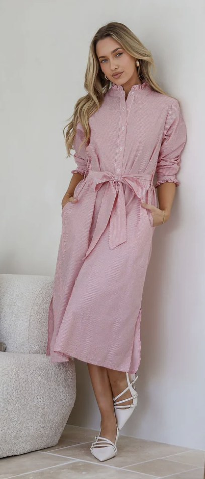 Stripe Shirt Dress