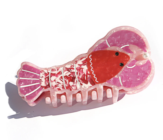Pink Lobster Claw Clip