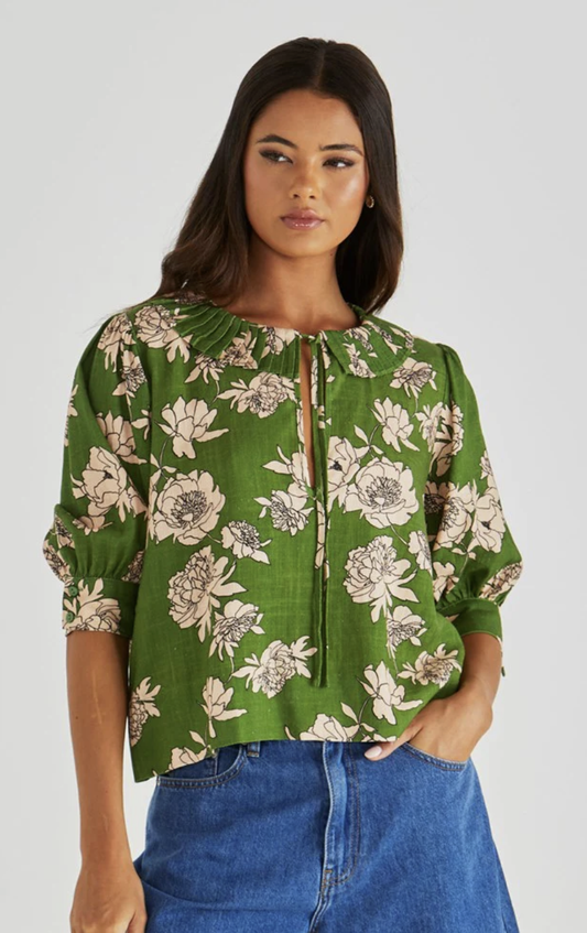 Antonie Pleated Blouse