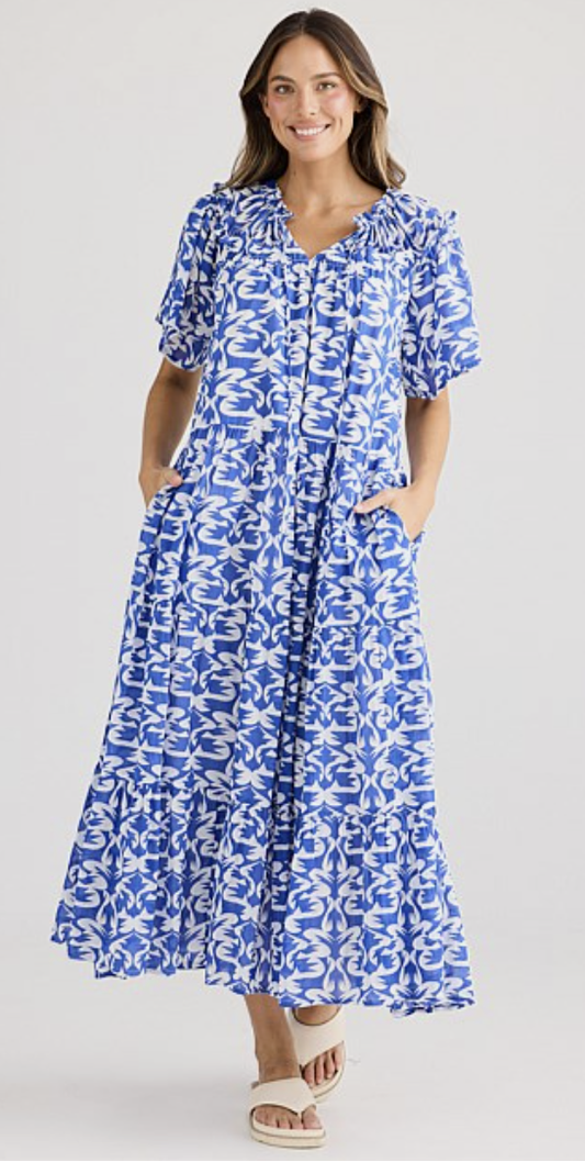 Soliel Midi Dress - Tile