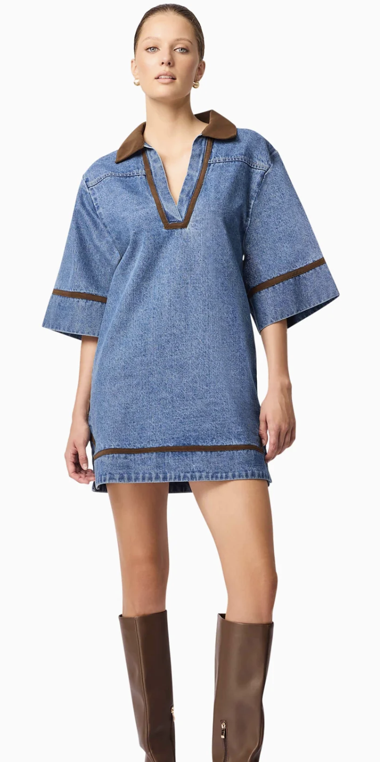 Rhea Denim Shirt Dress