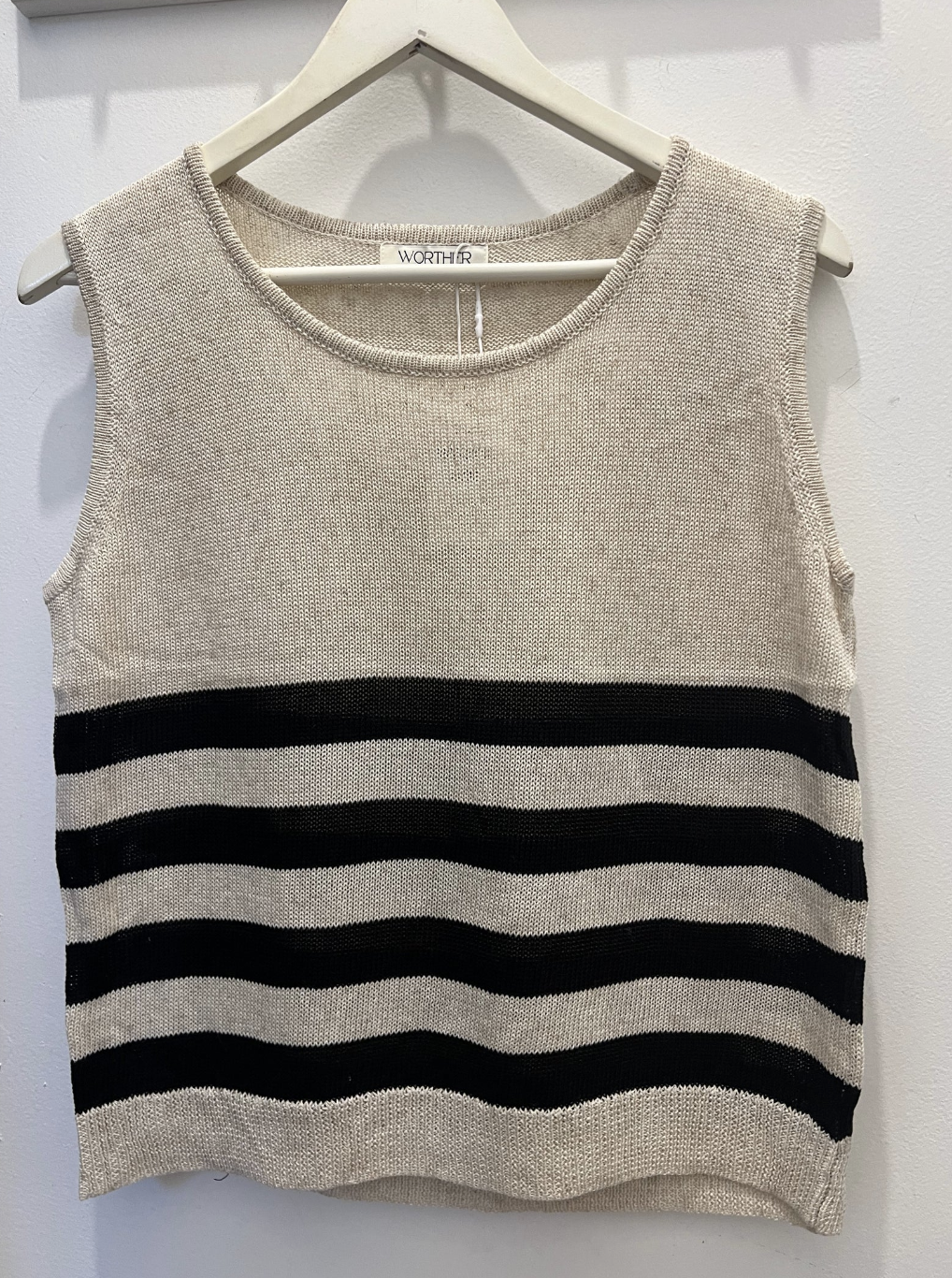 Sailor Striped Knit Tank Top