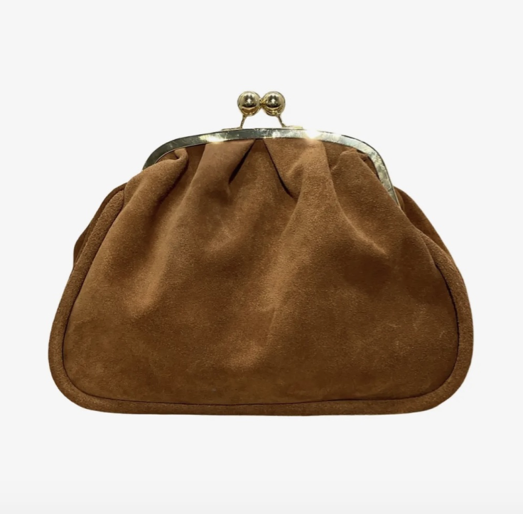 Dorothy Suede Clasp Bag