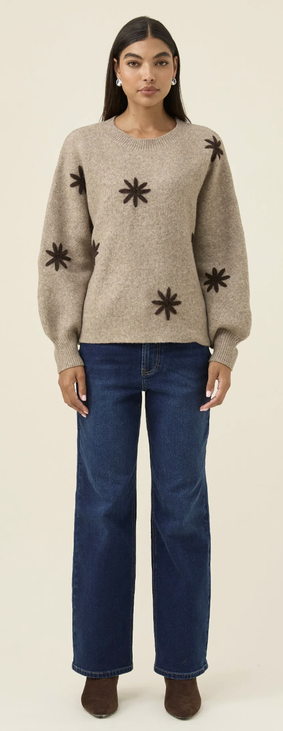 Miru Stitch Flower Jumper