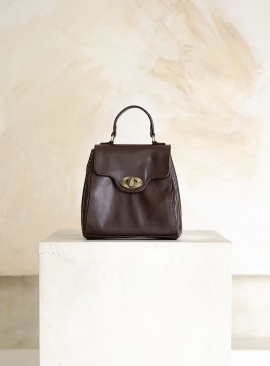 Mini verge Vintage Bag Chocolate