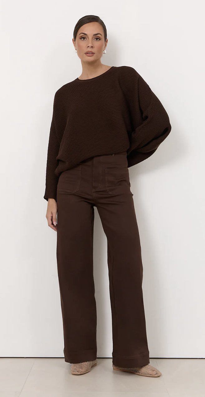 Lucy Patch Pocket Denim Pant