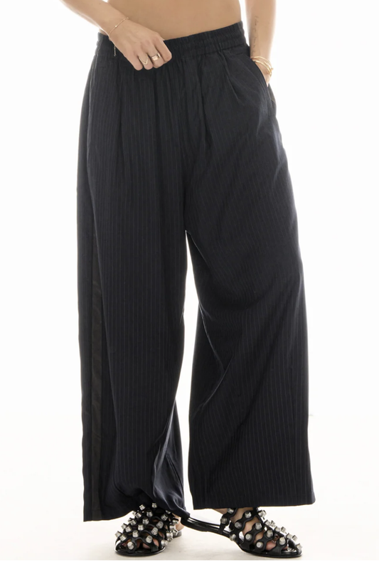 Harajuku Pin Stripe Tuxedo Wool Pants