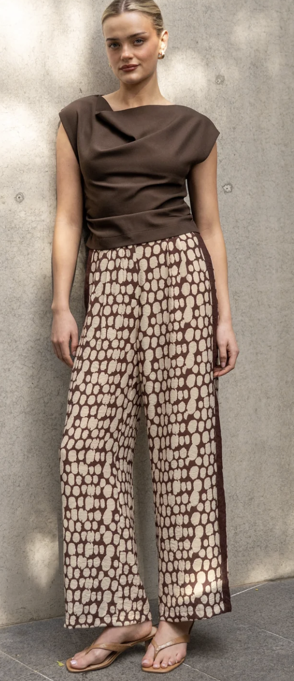 Rhea Coastal Abstract Pant